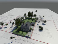 Click to see it big 3D-Molell, Detail aus dem Film 'Kartondorf'